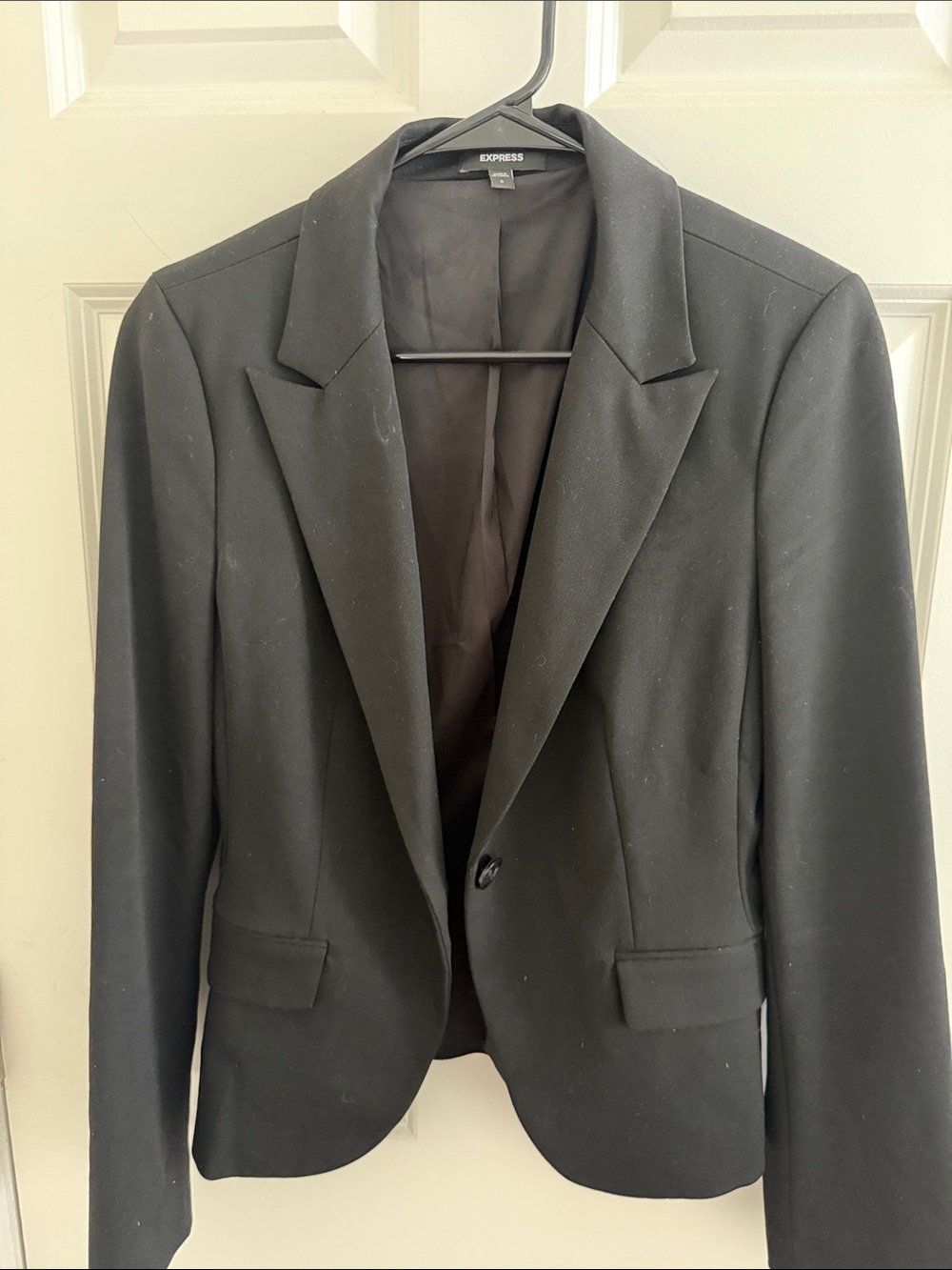 Express Black Single-Button Men's Blazer